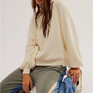 Free people found my friend Cozy Cream Women's Sweater boucle